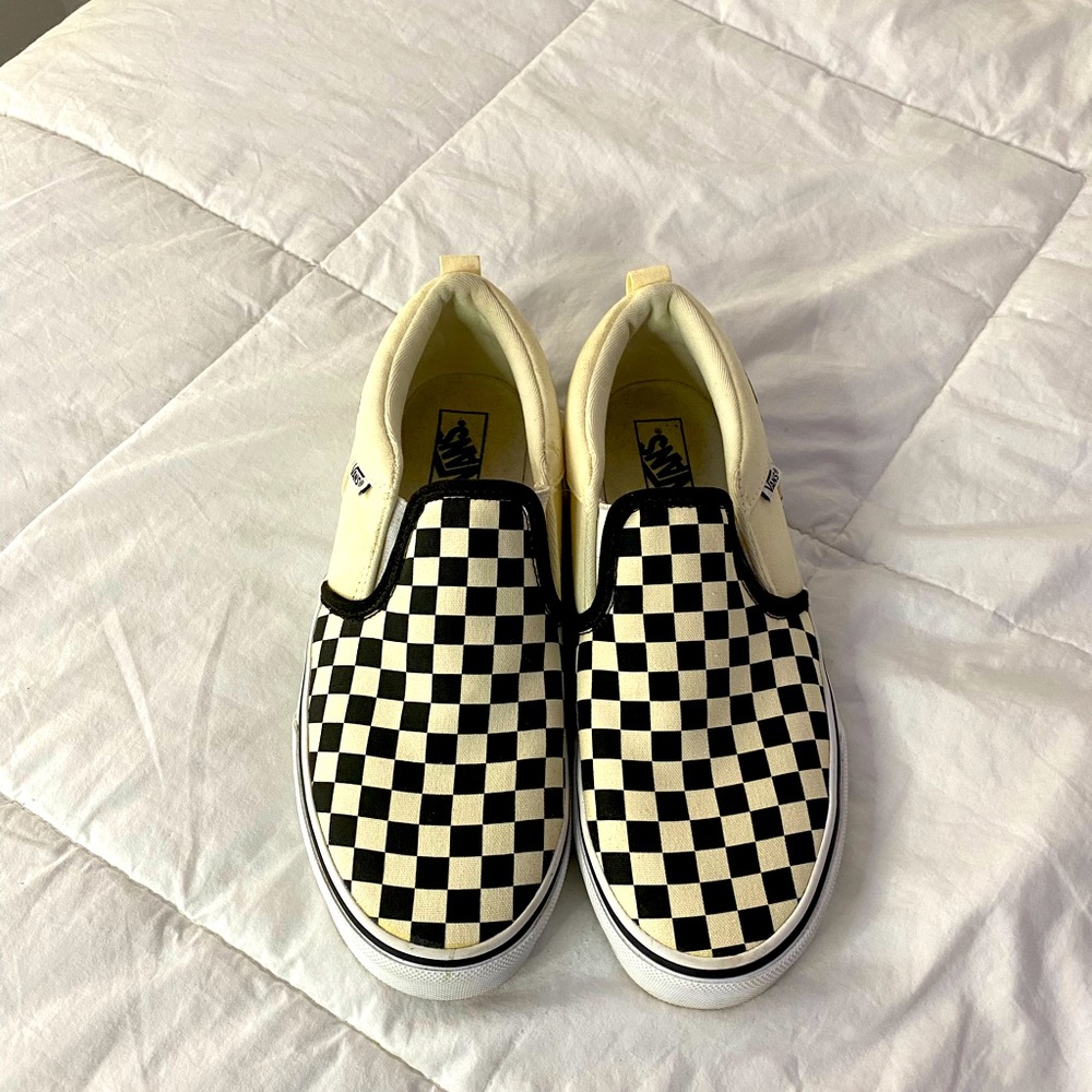 Vans, slightly worn because of sizing issue.. 7 fits like an 8